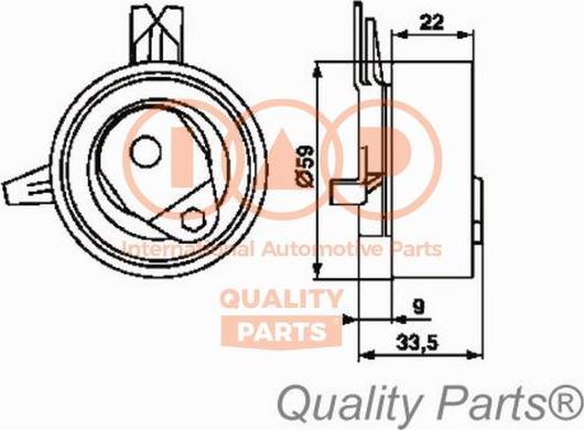 IAP QUALITY PARTS 127-20071 - Poulie-tendeur, courroie de distribution droxauto.com