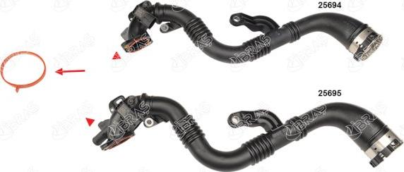 Ibras 25696 - Bague d'étanchéité, gaine de suralimentation droxauto.com