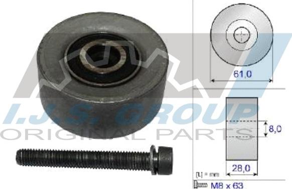 IJS GROUP 93-1347 - Poulie renvoi / transmission, courroie de distribution droxauto.com