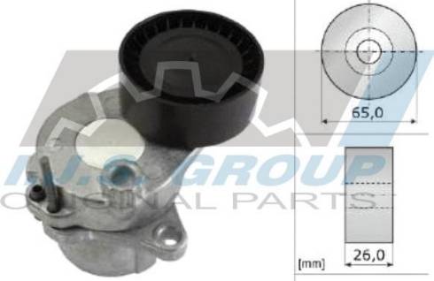 IJS GROUP 93-2443 - Tendeur de courroie, courroie trapézoïdale à nervures droxauto.com