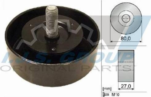 IJS GROUP 93-2145 - Poulie renvoi / transmission, courroie trapézoïdale à nervures droxauto.com