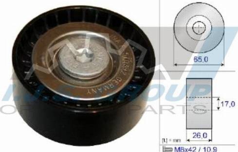 IJS GROUP 93-2119 - Poulie renvoi / transmission, courroie trapézoïdale à nervures droxauto.com