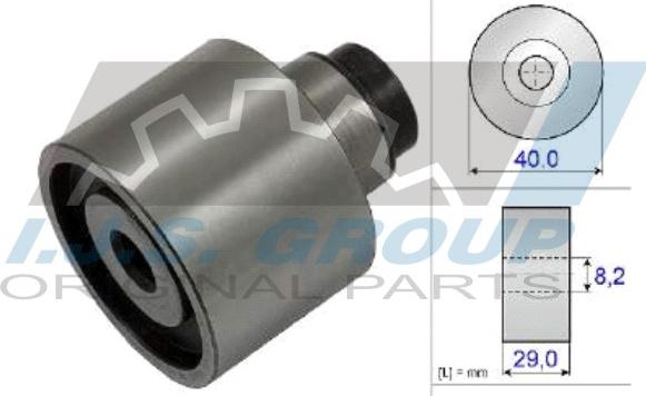 IJS GROUP 93-2126 - Poulie renvoi / transmission, courroie de distribution droxauto.com