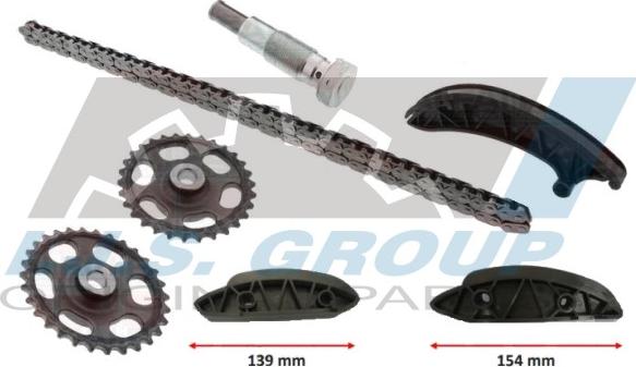 IJS GROUP 40-1236/1237FK - Kit de distribution par chaîne droxauto.com