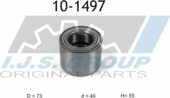 IJS GROUP 10-1497 - Kit de roulements de roue droxauto.com