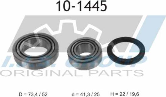 IJS GROUP 10-1445 - Kit de roulements de roue droxauto.com