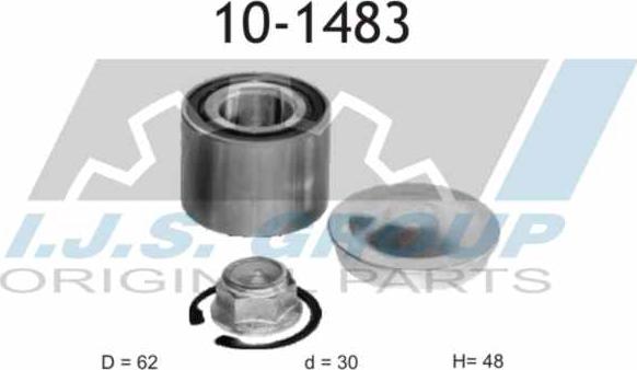 IJS GROUP 10-1483 - Kit de roulements de roue droxauto.com