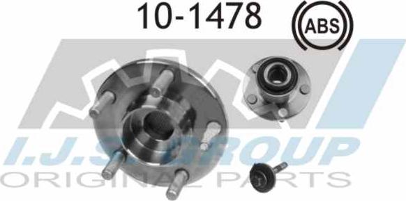 IJS GROUP 10-1478 - Kit de roulements de roue droxauto.com