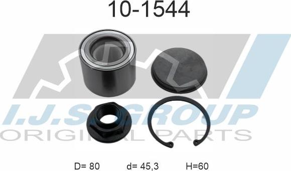 IJS GROUP 10-1544 - Kit de roulements de roue droxauto.com