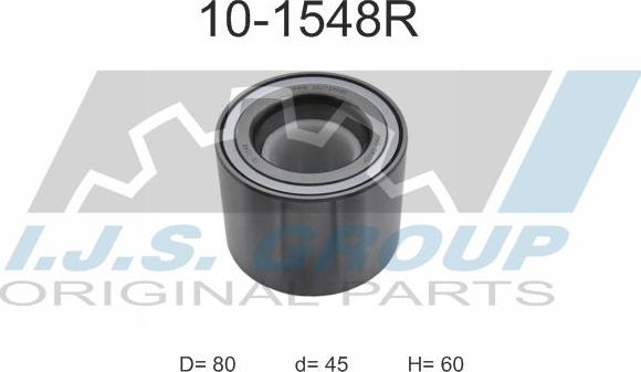 IJS GROUP 10-1548R - Kit de roulements de roue droxauto.com