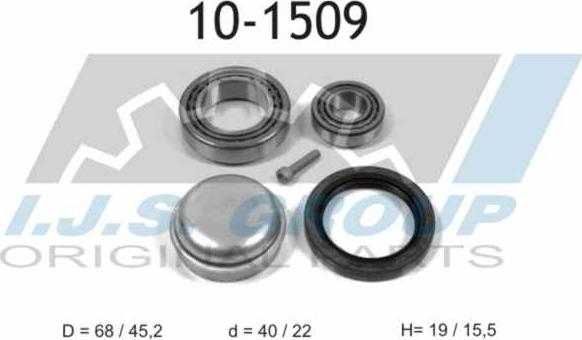 IJS GROUP 10-1509 - Kit de roulements de roue droxauto.com