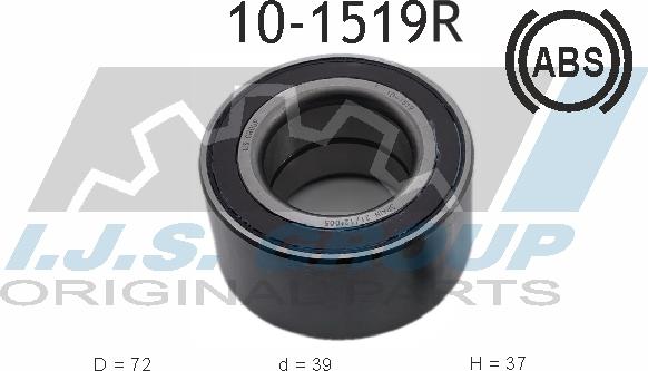 IJS GROUP 10-1519R - Roulement de roue droxauto.com