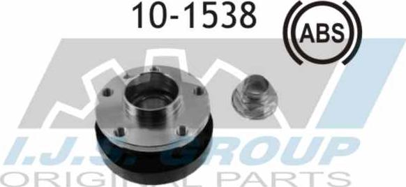 IJS GROUP 10-1538 - Kit de roulements de roue droxauto.com