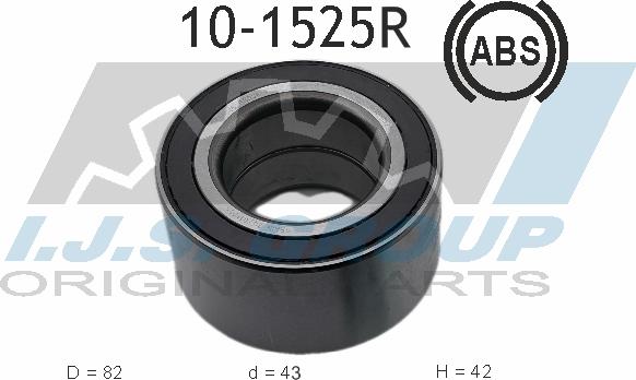 IJS GROUP 10-1525R - Roulement de roue droxauto.com