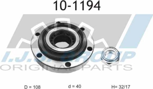 IJS GROUP 10-1194 - Kit de roulements de roue droxauto.com
