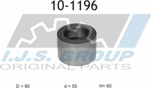 IJS GROUP 10-1196 - Kit de roulements de roue droxauto.com