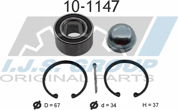IJS GROUP 10-1147 - Kit de roulements de roue droxauto.com