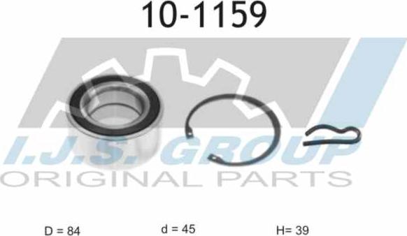 IJS GROUP 10-1159 - Kit de roulements de roue droxauto.com