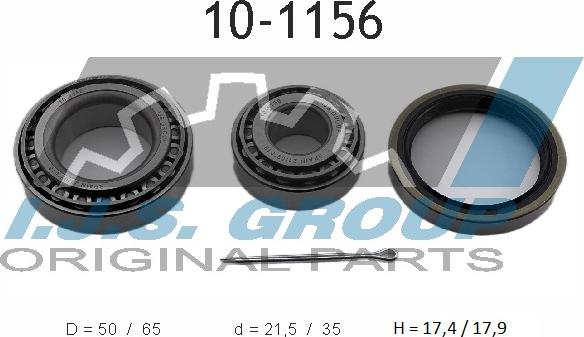 IJS GROUP 10-1156 - Kit de roulements de roue droxauto.com