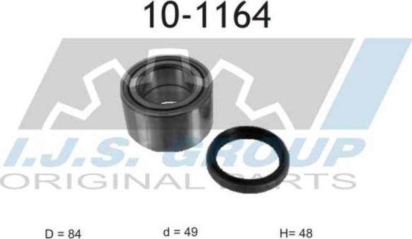 IJS GROUP 10-1164 - Kit de roulements de roue droxauto.com