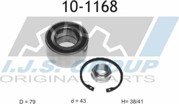 IJS GROUP 10-1168 - Kit de roulements de roue droxauto.com