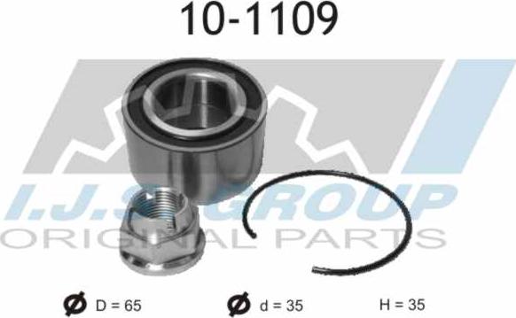 IJS GROUP 10-1109 - Kit de roulements de roue droxauto.com
