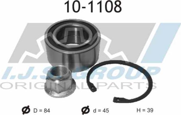 IJS GROUP 10-1108 - Kit de roulements de roue droxauto.com