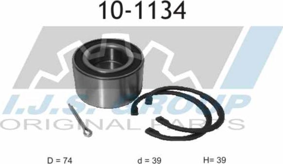 IJS GROUP 10-1134 - Kit de roulements de roue droxauto.com