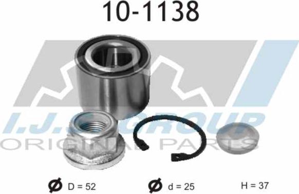 IJS GROUP 10-1138 - Kit de roulements de roue droxauto.com