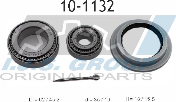 IJS GROUP 10-1132 - Kit de roulements de roue droxauto.com