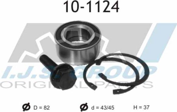 IJS GROUP 10-1124 - Kit de roulements de roue droxauto.com