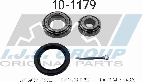 IJS GROUP 10-1179 - Kit de roulements de roue droxauto.com