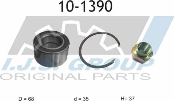 IJS GROUP 10-1390 - Kit de roulements de roue droxauto.com