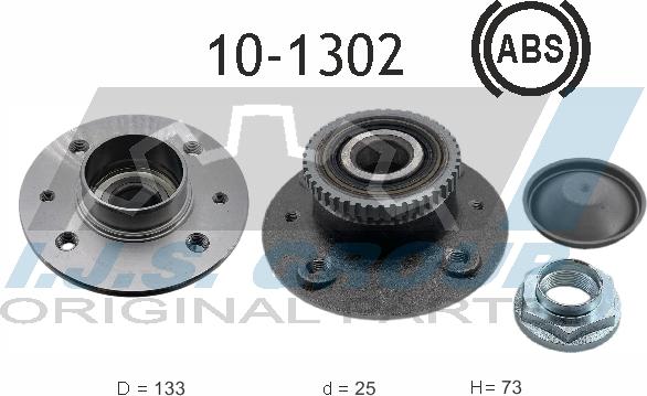 IJS GROUP 10-1302 - Kit de roulements de roue droxauto.com