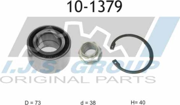 IJS GROUP 10-1379 - Kit de roulements de roue droxauto.com