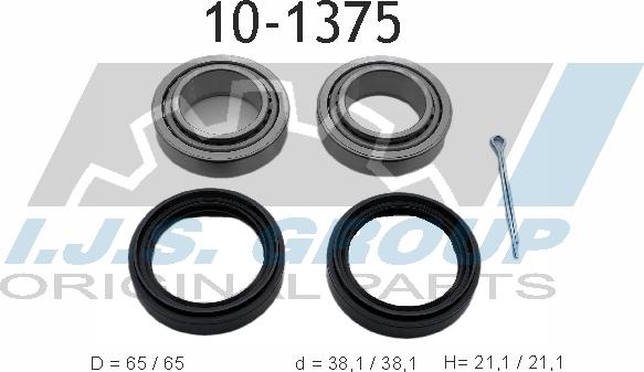 IJS GROUP 10-1375 - Kit de roulements de roue droxauto.com