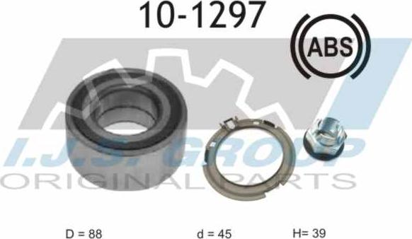 IJS GROUP 10-1297 - Kit de roulements de roue droxauto.com