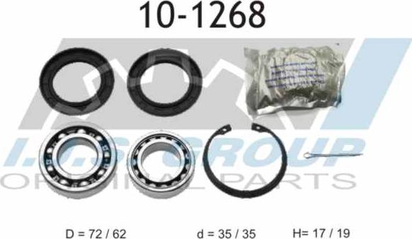 IJS GROUP 10-1268 - Kit de roulements de roue droxauto.com