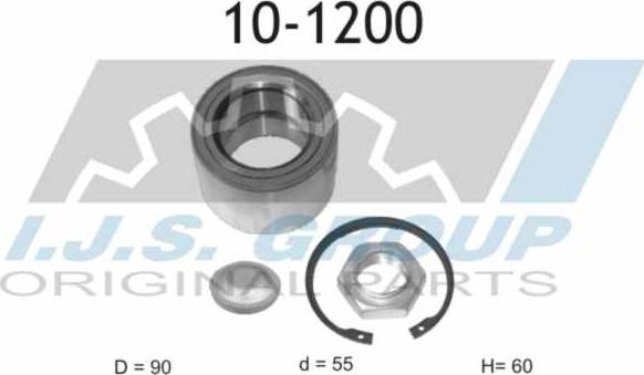 IJS GROUP 10-1200 - Kit de roulements de roue droxauto.com