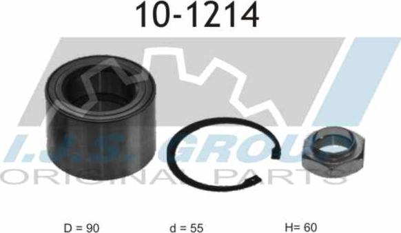 IJS GROUP 10-1214 - Kit de roulements de roue droxauto.com
