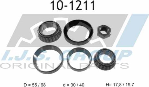 IJS GROUP 10-1211 - Kit de roulements de roue droxauto.com