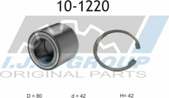 IJS GROUP 10-1220 - Kit de roulements de roue droxauto.com