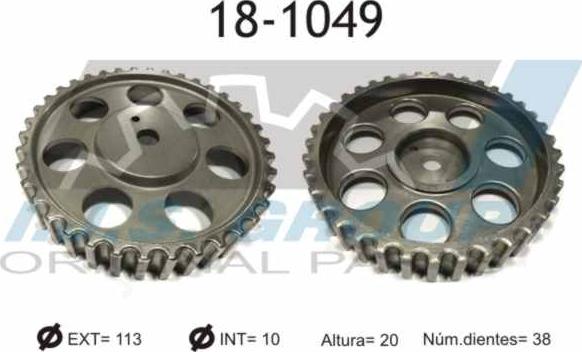 IJS GROUP 18-1049 - Roue dentée, arbre à came droxauto.com