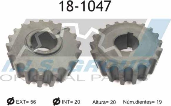 IJS GROUP 18-1047 - Roue dentée, vilebrequin droxauto.com