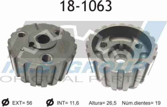 IJS GROUP 18-1063 - Roue dentée, vilebrequin droxauto.com