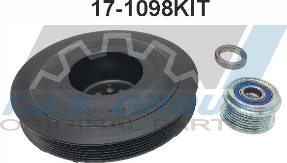 IJS GROUP 17-1098KIT - Poulie, vilebrequin droxauto.com