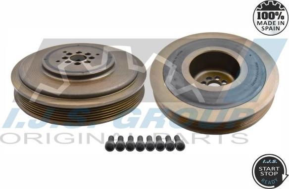 IJS GROUP 17-1098SET - Poulie, vilebrequin droxauto.com