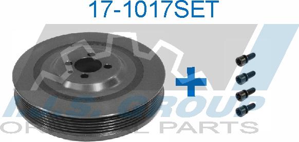 IJS GROUP 17-1017SET - Poulie, vilebrequin droxauto.com