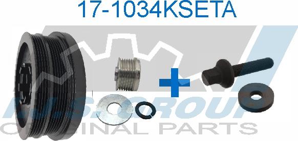 IJS GROUP 17-1034KSET A - Poulie, vilebrequin droxauto.com