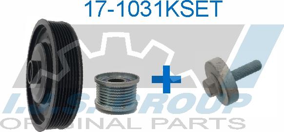 IJS GROUP 17-1031KSET - Poulie, vilebrequin droxauto.com